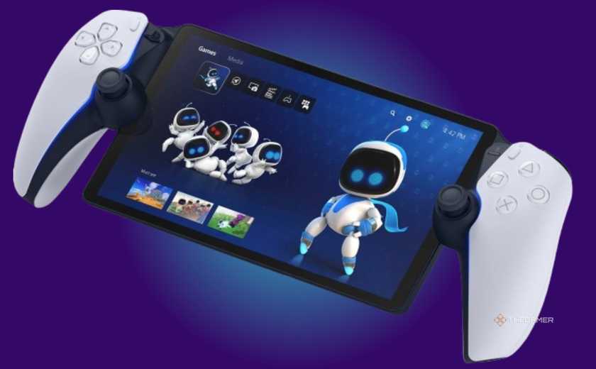 PlayStation Portal over a purple background.